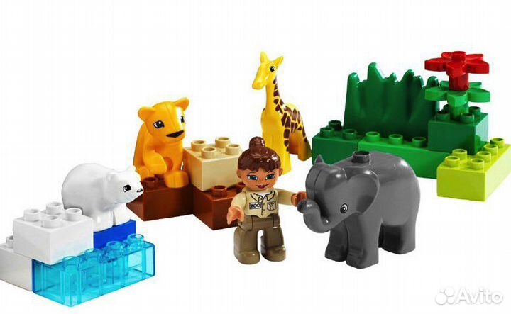 Lego поезд Duplo 5608 и Зоопарк 4962