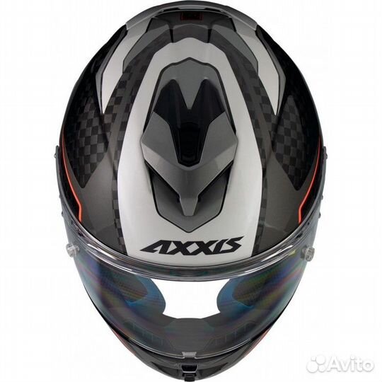 Axxis FF104C Cobra Rage карбоновый мотошлем серый