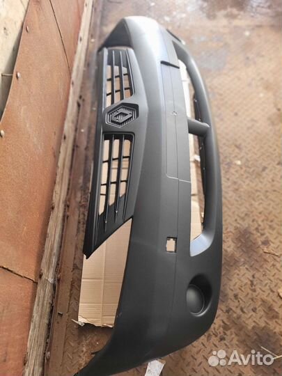 Бампер передний renault logan фаза 1