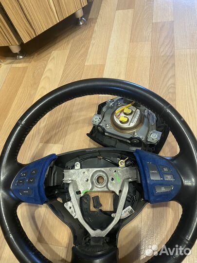Руль для Лансер 10 кожанный