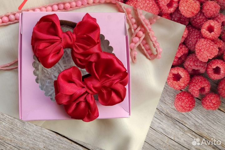 Бантики ручной работы/Набор бантиков/Резиночки