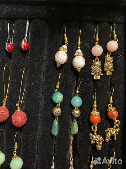 Серьги гвоздики пуссеты бижутерия