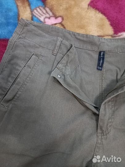 Мужские летние брюки лен, хлопок 50 - 52 бу