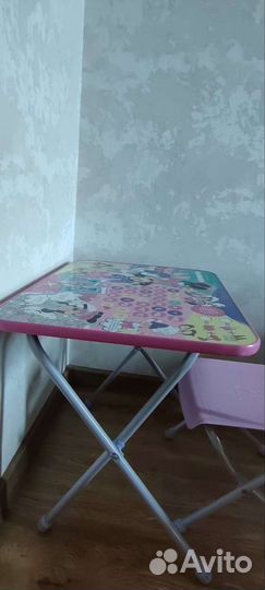 Детский комплект стул и стол