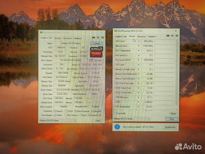 Видеокарта Msi Rx 570 4Gb OC