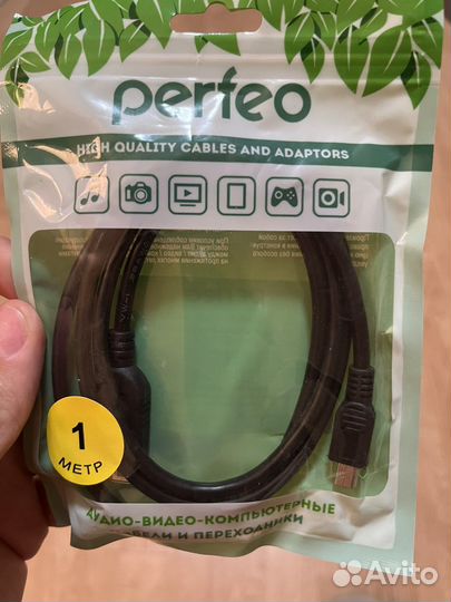 Кабель USB–mini usb, 1 метр