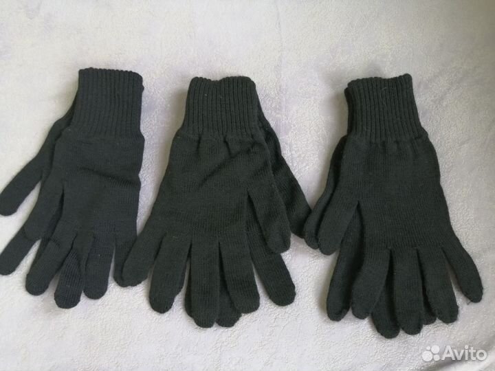 Армейские перчатки уставные черного цвета