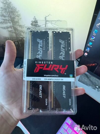 Kingston DDR4 2x16GB 3600 Fury Beast