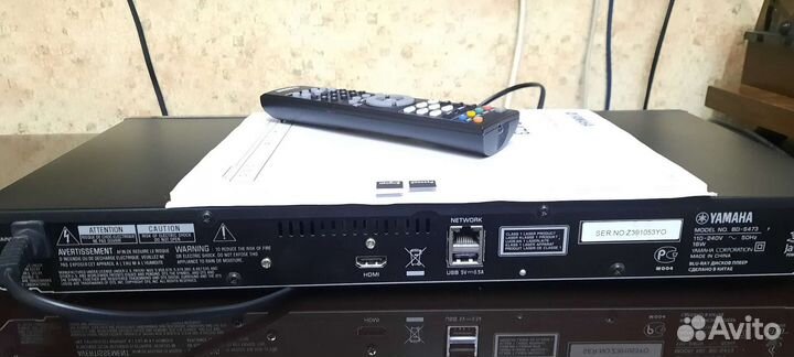 Yamaha BD-S473 документы и пульт