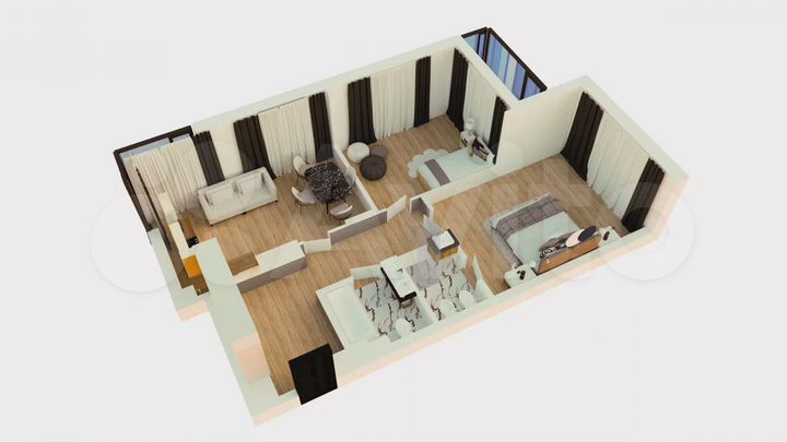 2-к. квартира, 79,4 м², 7/8 эт.