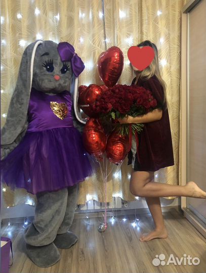 Ростовые куклы Мишка Тедди и Зайка Поздравления