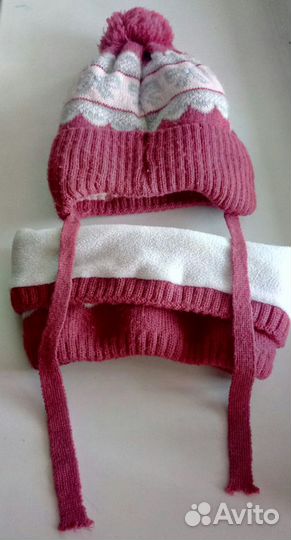 Комплект шапка, шарф