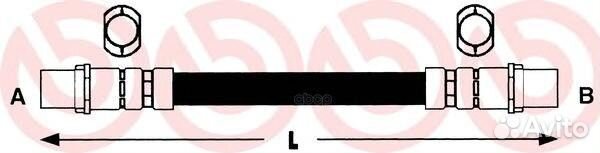 Шланг торм.пер. VW eurovan / caravelle IV 1.8