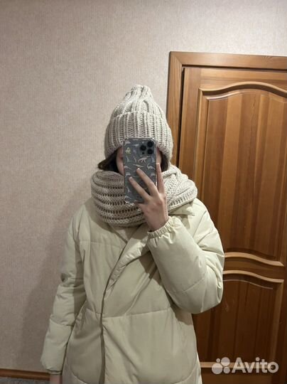 Комплект шапка и снуд