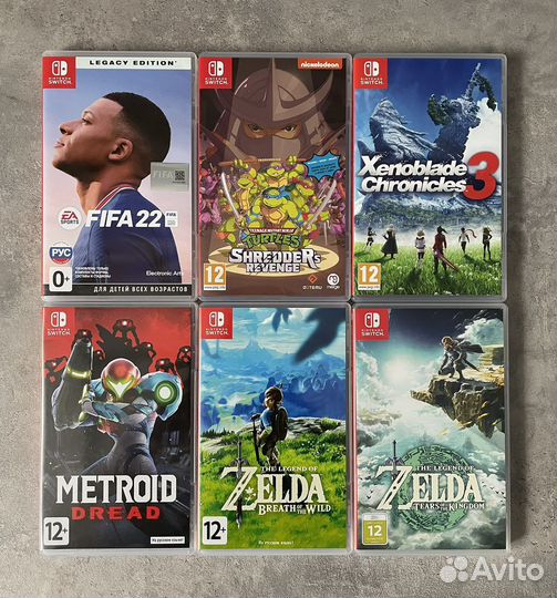 Игры(картриджи) для nintendo switch