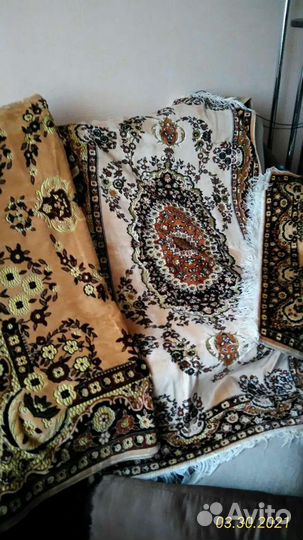 Дивандек с накидками на кресла