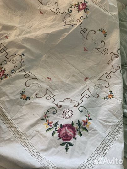 Скатерть старинная ручной работы