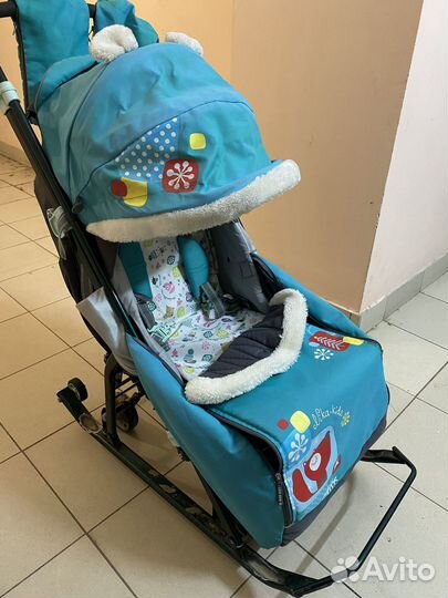Готовь сани летом детские санки коляска Nika