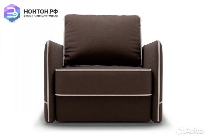 Кресло еврокнижка Энерджи коричневое