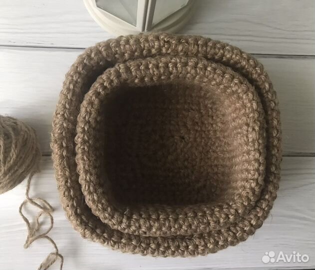 Корзины из джута, как в икеа