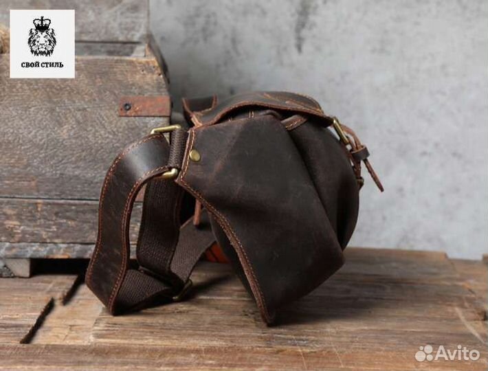Мужская кожаная сумка натуральная
