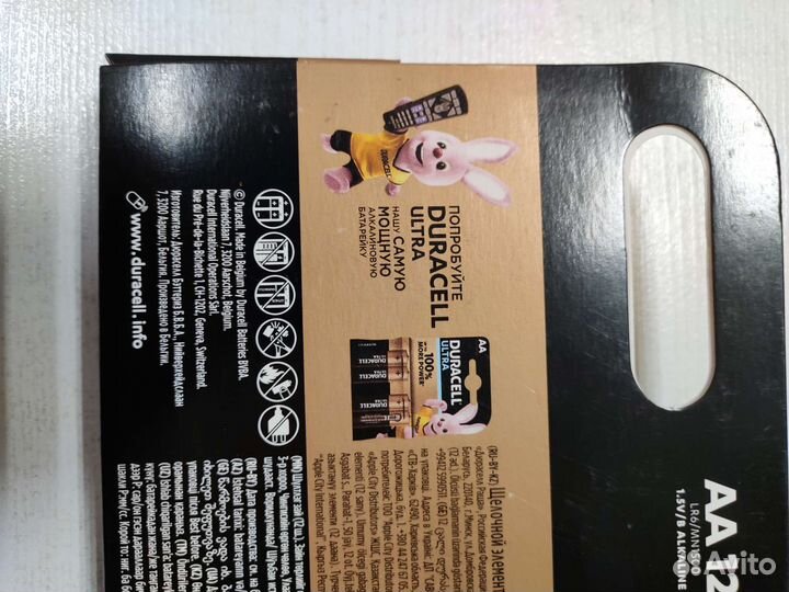 Батарейки пальчиковые и мизинчиковые Duracell