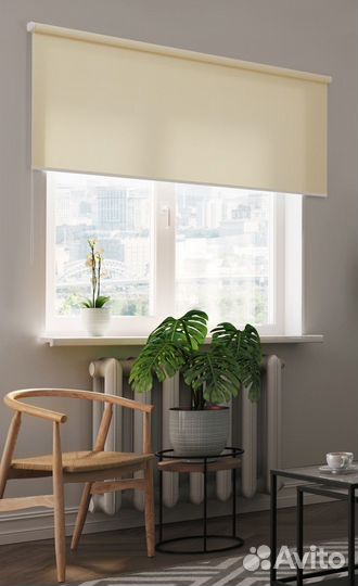 Рулонные шторы Блэкаут Зеленые RAL3741