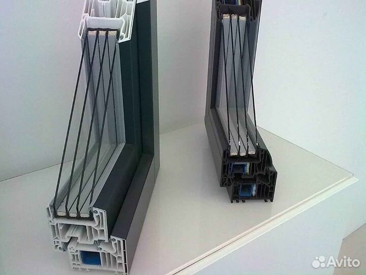 Ремонт окон, стеклопакет ударопрочный RAL4916