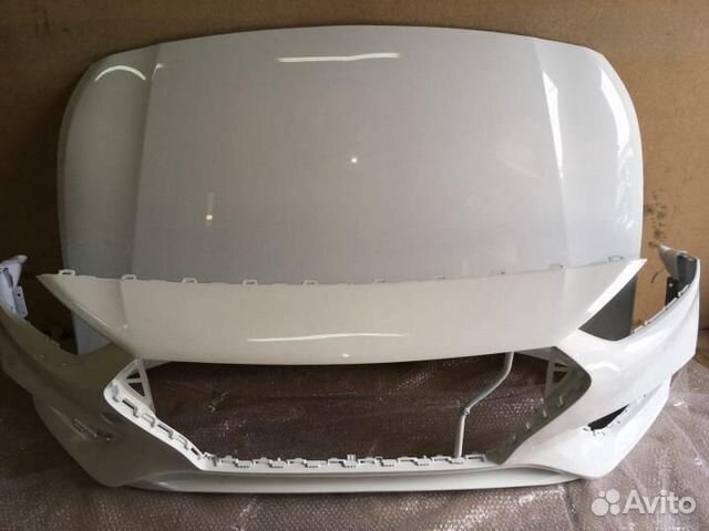 Бампер Hyundai Solaris 2 Цвет Белый