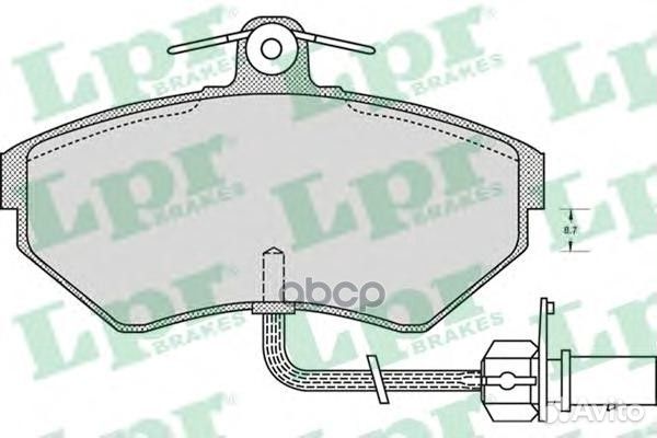 Колодки тормозные audi A4 9901/passat 9701 с