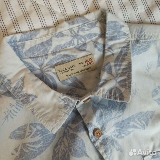 Zara Boys Рубашка летняя 140см