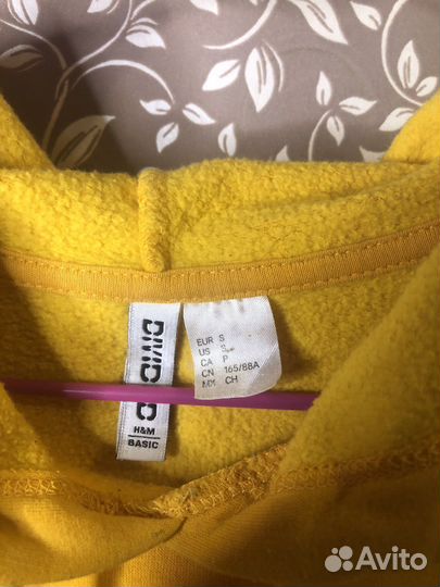 Худи укороченное с капюшёном женская