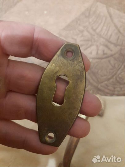 Старинная дверная ручка и накладки