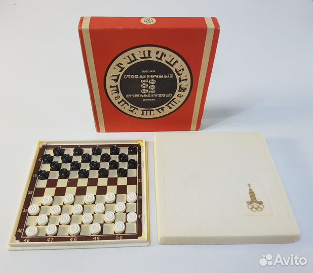 Шашки стоклеточные СССР Олимпиада 80