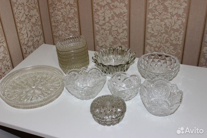 Хрустальные салатники СССР и из стекла