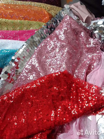 Пайетки ткань