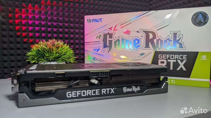 Видеокарта rtx 3070ti gamerock + коробка
