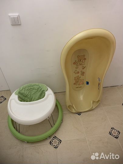Ванночка и ходунки