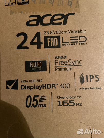 Монитор acer 165гц