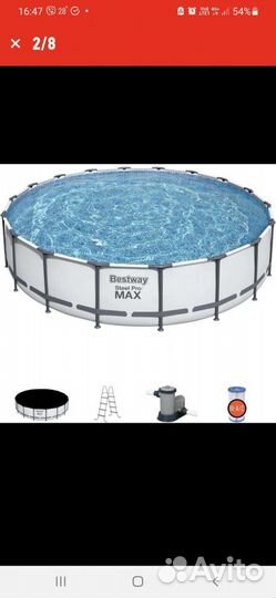 Каркасный бассейн 549x122