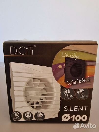 DiCiTi silent 4c matt black вентилятор вытяжной
