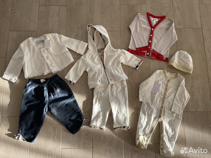 Одежда на малышку Burberry, Dior, Cavalli
