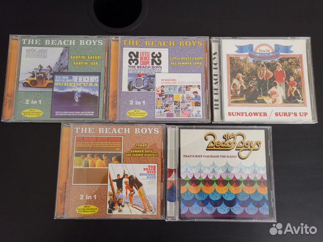 5шт.CD цена за все. Коллекция The Beach Boys 60-х