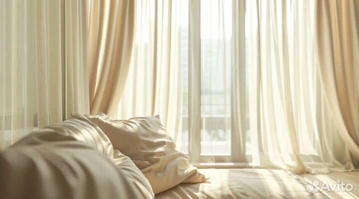 Шторы полупрозрачные