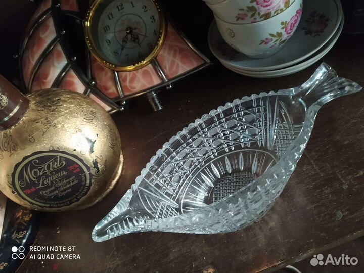 Хрустальная вазочка