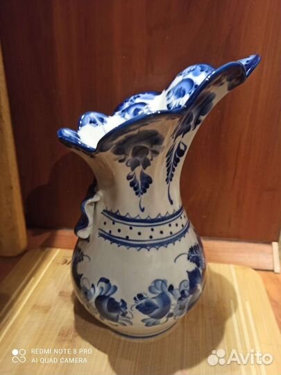 Ваза гжель Ангелина