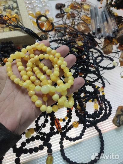 Янтарный Жук чётки