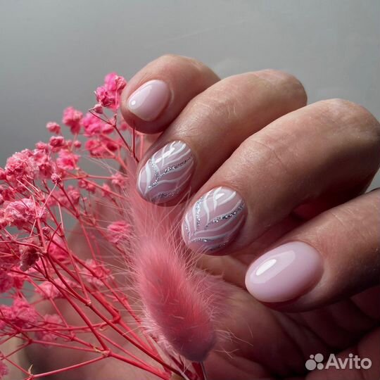 Маникюр наращивание