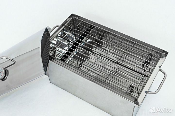 Коптильня с гидрозатвором и термометром малая