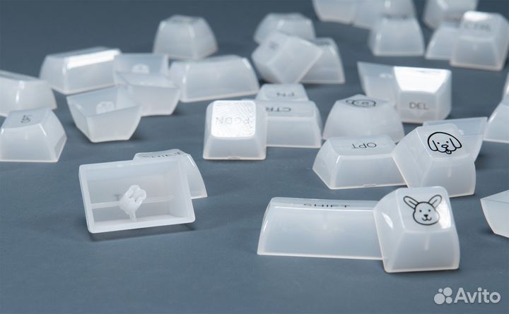 Кейкапы ASA Clear Keycap Set V2 White